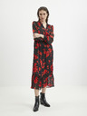 Orsay Rot-schwarzes Damen-Blumenkleid ORSAY