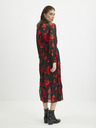 Orsay Rot-schwarzes Damen-Blumenkleid ORSAY