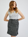 Orsay Grau-schwarz kariertes Damenkleid  ORSAY