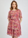 Orsay Rot und rosa gemustertes Damenkleid ORSAY