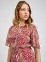 Orsay Rot und rosa gemustertes Damenkleid ORSAY