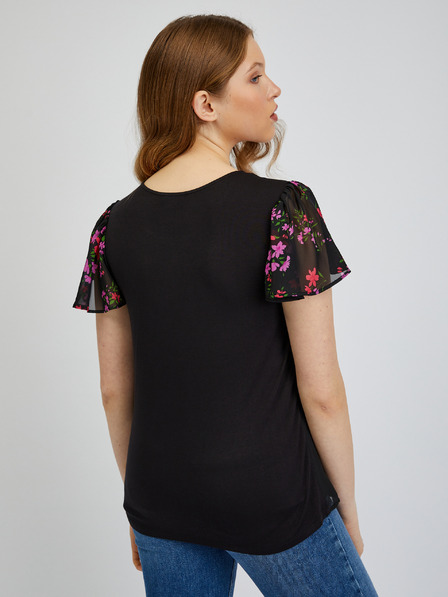 Orsay Schwarzes gemustertes Damen-T-Shirt ORSAY