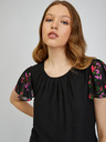 Orsay Schwarzes gemustertes Damen-T-Shirt ORSAY