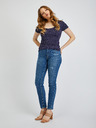 Orsay Dunkelblaues Damen-Polka-Dot-Shirt ORSAY