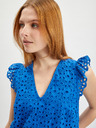 Orsay Blaue gemusterte Damenbluse ORSAY