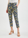 Orsay Gelbe und blaue geblümte Hose für Damen ORSAY