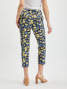 Orsay Gelbe und blaue geblümte Hose für Damen ORSAY