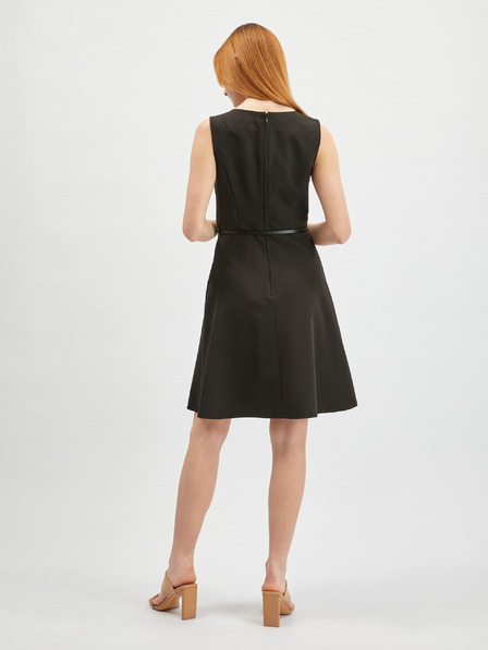 Orsay Schwarzes Damenkleid mit Gürtel ORSAY