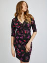 Orsay Schwarzes Damen Blumenkleid ORSAY