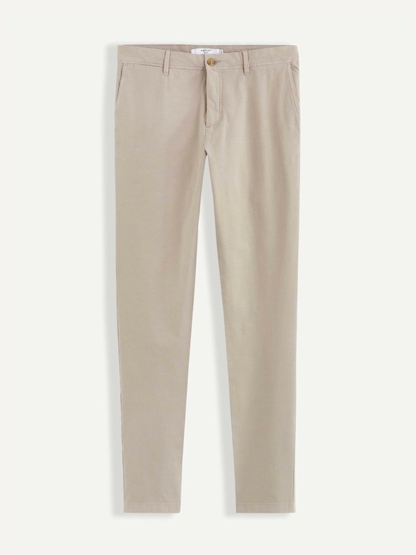 Celio Beige Herren-Cropped-Hose Celio