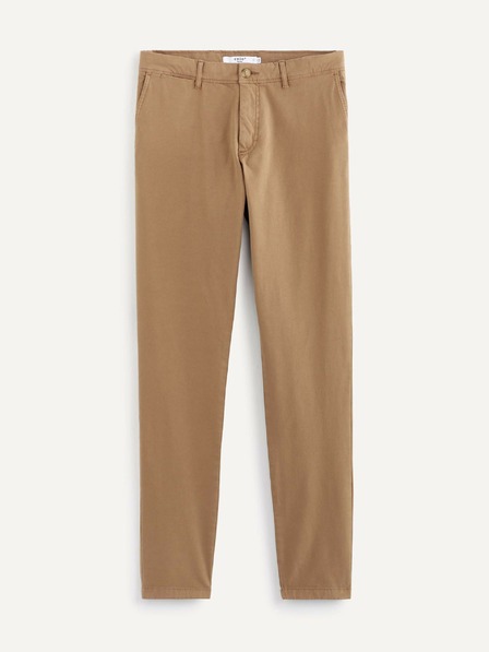 Celio Hellbraune Herren-Cropped-Hose Celio