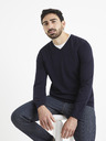 Celio Dunkelblauer Pullover Celio Veviflex