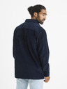 Celio Dunkelblaues Cordhemd Celio Vavelour