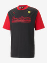 Puma Rotes und schwarzes Herren Puma Ferrari Race Statement T-Shirt