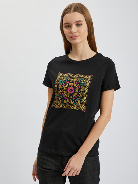 Orsay Schwarzes Damen-T-Shirt ORSAY