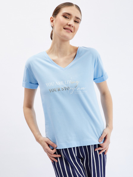 Orsay Hellblaues Damen-T-Shirt ORSAY