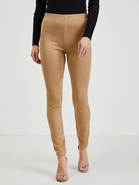 Orsay Hellbraune Damenhose Wildleder ORSAY