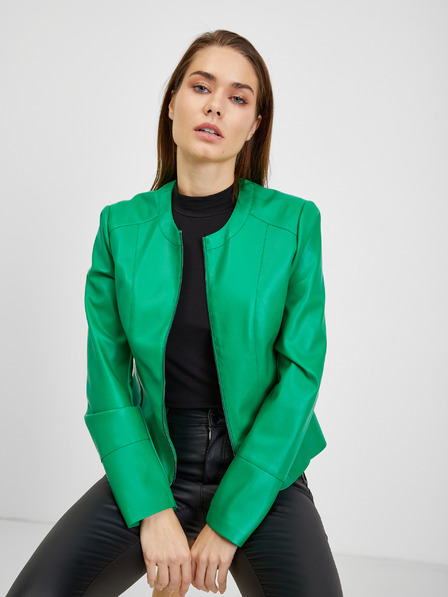 Orsay Grüne Damen Lederjacke von ORSAY