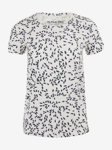 ALPINE PRO Blau-weiß gemustertes Damen-T-Shirt ALPINE PRO Onbera
