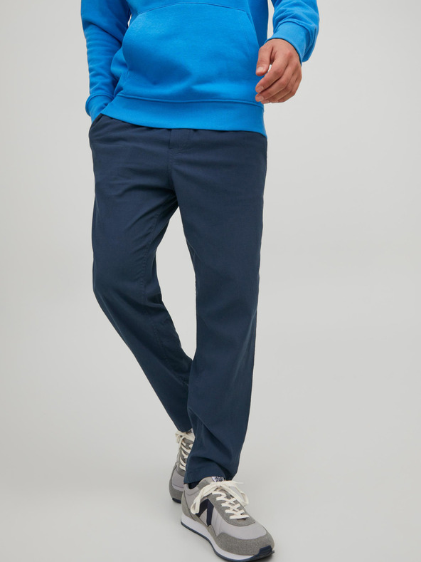 Jack & Jones Dunkelblaue Herren-Leinenmischhose Jack & Jones Stace