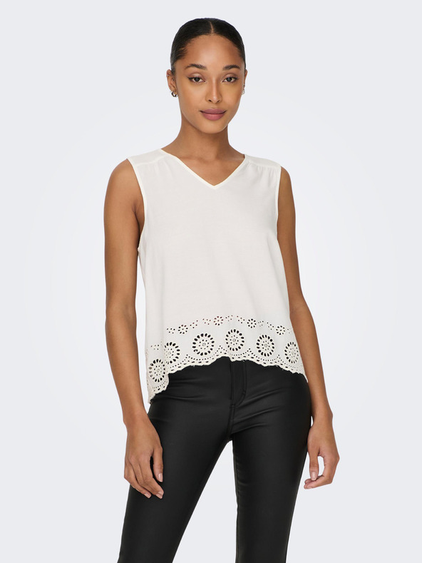 ONLY Weißes Damen-Top ONLY Sabira