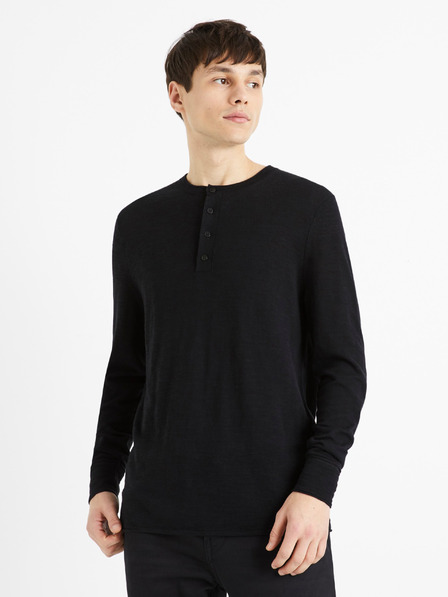Celio Schwarzer Celio Decanoe Pullover für Herren