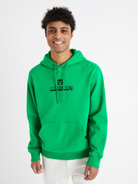 Celio Grünes Herren Celio Minecraft Sweatshirt