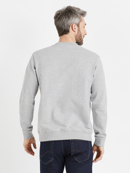 Celio Hellgraues Celio Deatle Herren-Sweatshirt