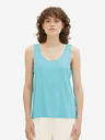 Tom Tailor Türkisfarbenes Damen-Basic-Tank-Top Tom Tailor