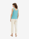 Tom Tailor Türkisfarbenes Damen-Basic-Tank-Top Tom Tailor