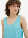 Tom Tailor Türkisfarbenes Damen-Basic-Tank-Top Tom Tailor