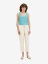 Tom Tailor Türkisfarbenes Damen-Basic-Tank-Top Tom Tailor