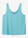 Tom Tailor Türkisfarbenes Damen-Basic-Tank-Top Tom Tailor