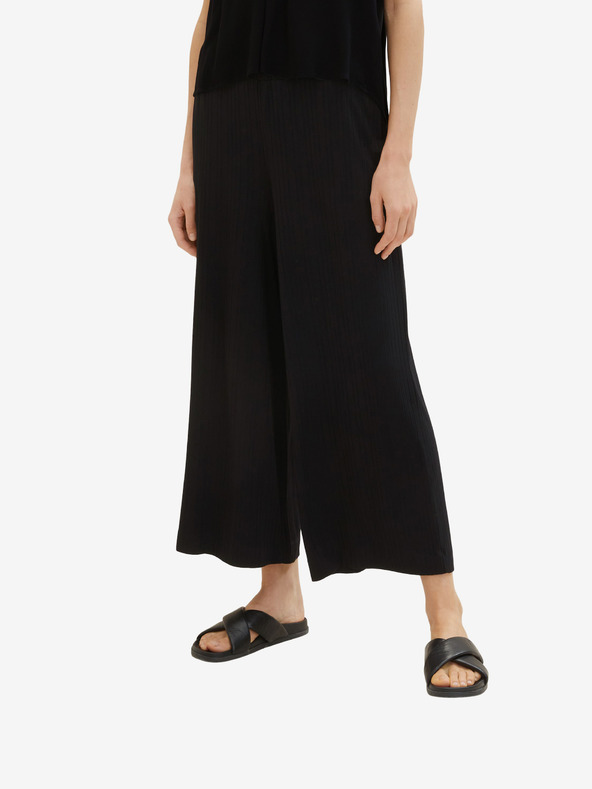 Tom Tailor Tom Tailor Schwarze Damen Midi-Hose