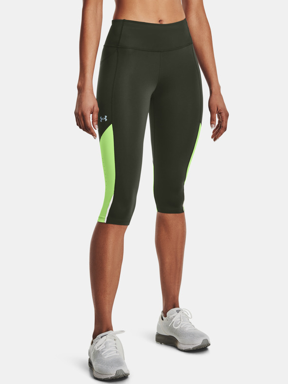 Under Armour UA Fly Fast 3.0 Speed Capri Legging Grün