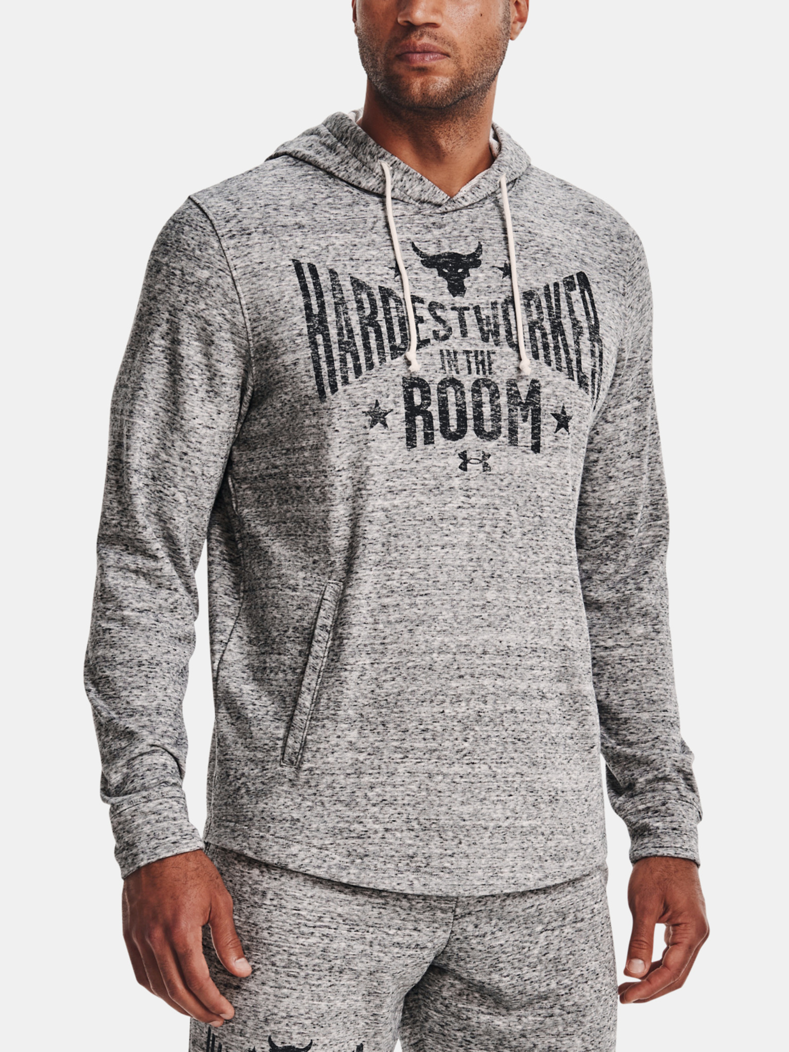 Under Armour UA Project Rock Terry Hoodie Sweatshirt