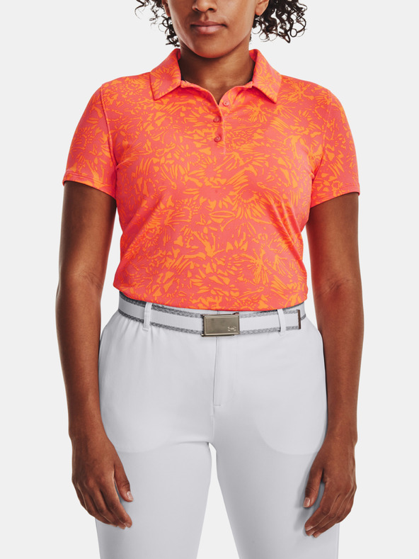 Under Armour UA Playoff Printed SS Polo T-Shirt Rosa