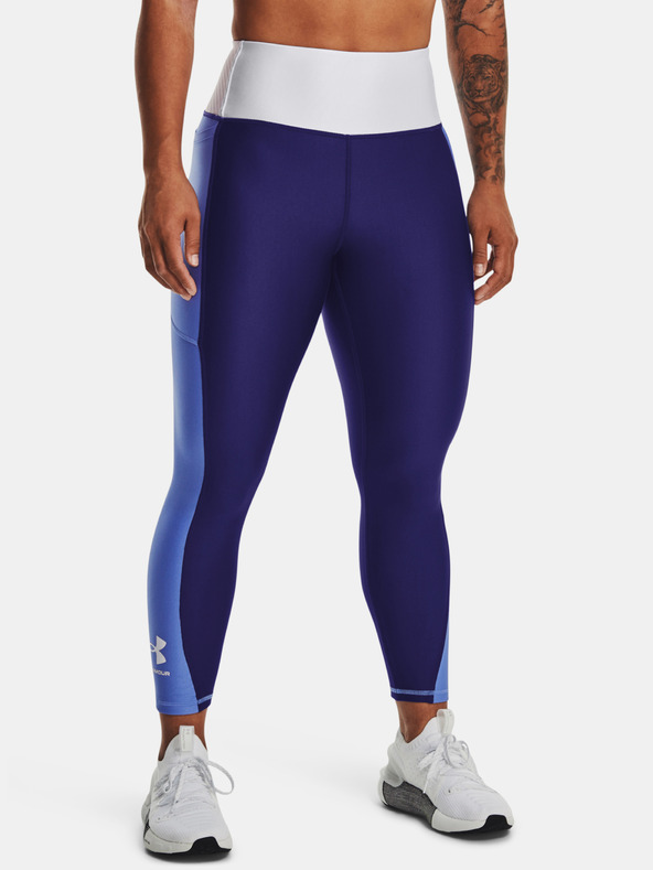 Under Armour Armour Blocked Ankle Legging-BLU Legging Blau