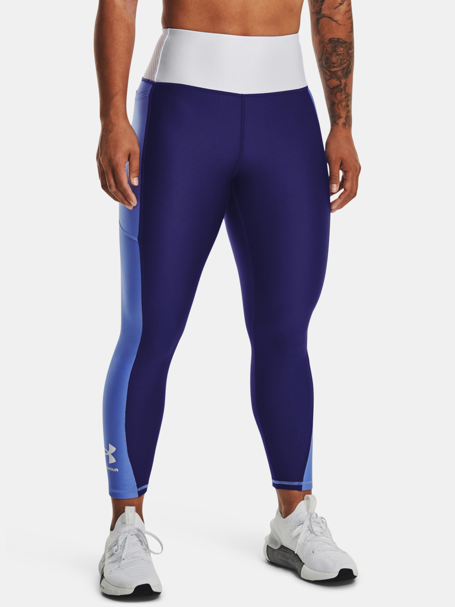 Under Armour Armour Blocked Ankle Legging-BLU Legging