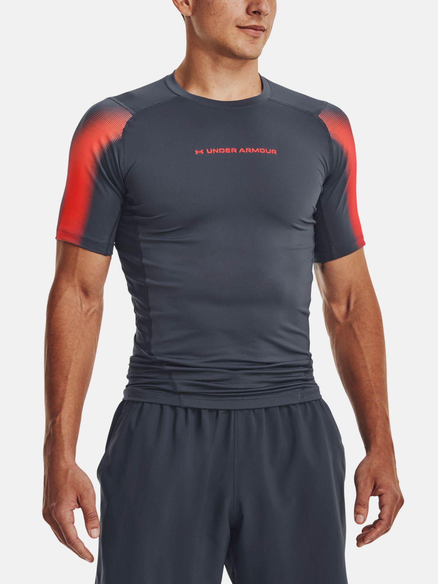 Under Armour UA HG Armour Novelty SS-GRY T-Shirt