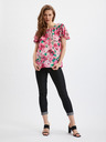 Orsay Rosa Damen-Bluse mit Blumenmuster ORSAY