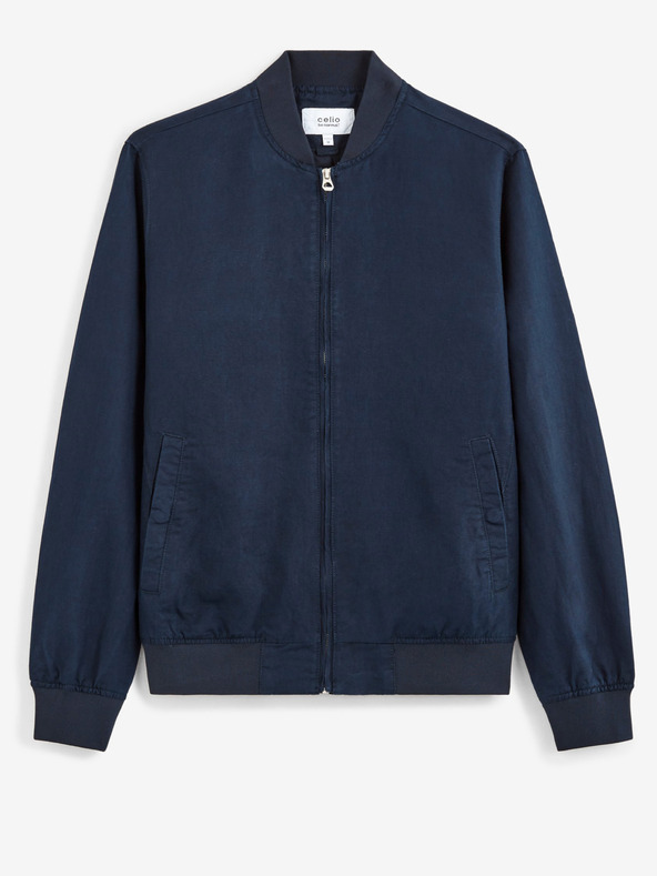 Celio Dunkelblaue Herren Leinenjacke Celio Bulin10