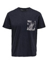 ONLY & SONS Dunkelblaues Herren ONLY & SONS Perry-T-Shirt