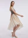 Orsay Beige Damenkleid mit Pailletten ORSAY