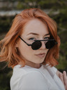 VEYREY Schwarze Unisex-Sonnenbrille VeyRey Steampunk Punnyostion