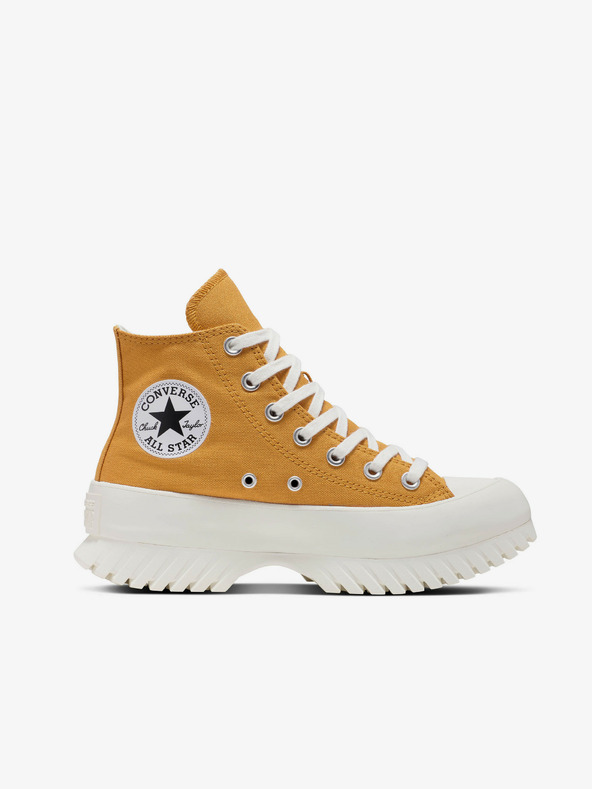 Converse Senfgelbe Damen Plateau-Sneaker Converse Chuck Taylor All Star Lugged 2.0