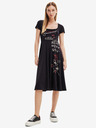 Desigual Schwarzes gemustertes Kleid für Damen von Desigual Broadway Road