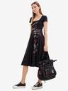 Desigual Schwarzes gemustertes Kleid für Damen von Desigual Broadway Road