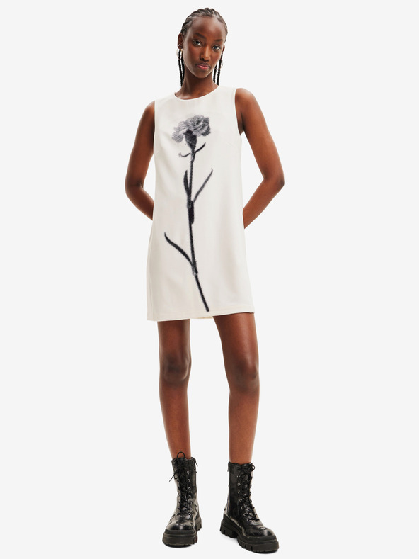 Desigual Desigual Shasta weißes Damenkleid