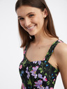 Orsay Schwarzes Damen-Blumen-Top ORSAY